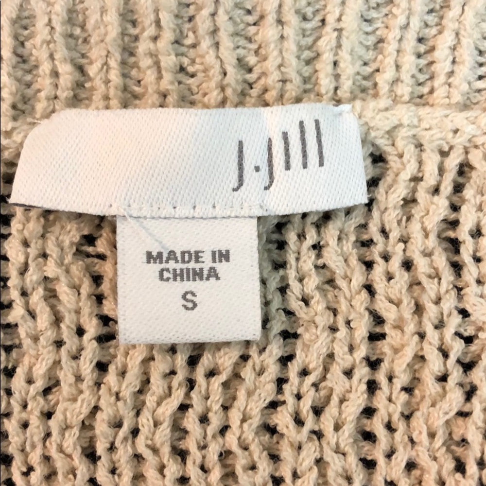 J. Jill Oatmeal Fringe Sweater Tunic - Picture 11 of 11